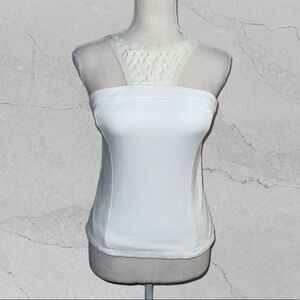 Bebe  white cold shoulder top